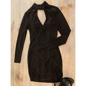 Black Bodycon Mini Dress